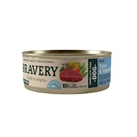 Bravery Atún y Vegetales Perros Adultos Lata 80gr